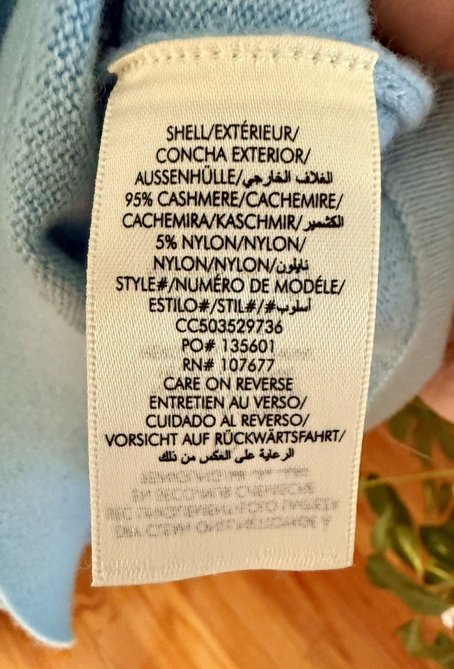 Top sin mangas de cachemir para mujer Alice + Olivia, azul, talla XS, usado solo una vez Foto 3 de 4