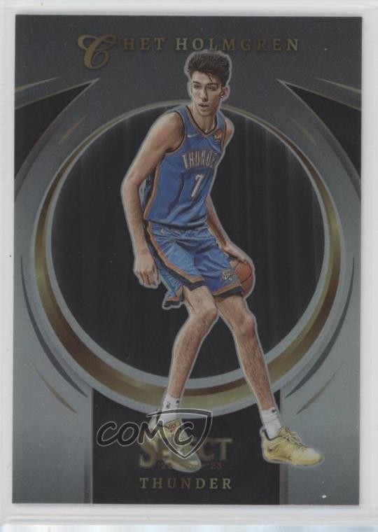 2022-23 Panini Select Certified Silver Prizm Chet Holmgren #9 Rookie RC 02v3