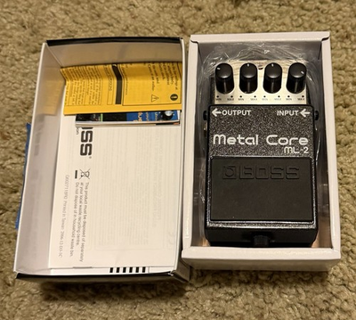 #ad BOSS Metal Core ML 2 Distortion Pedal Analog for Electric Guitar w Box Manuals $80.00