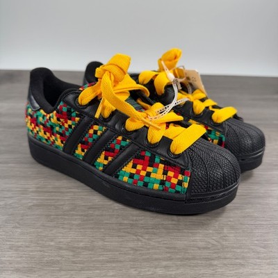 Adidas Superstar 2 Jamaica Bob Marley Colorway Men s 4.5 Womens 5.5