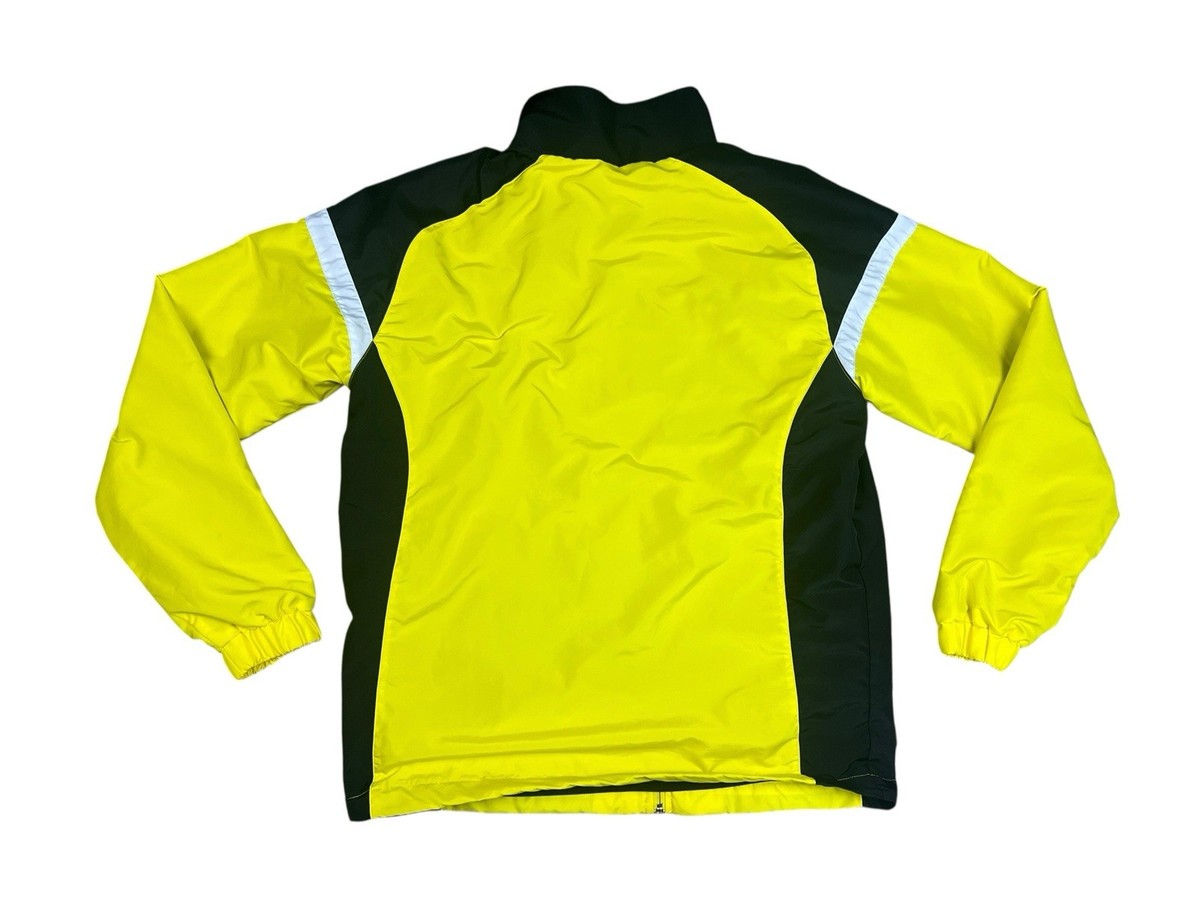 YONEX ヨネックス日本代表オフィシャルイエローウェア Yonex Jacket Men's L Yellow Full Zip Athletic Tennis Windbreaker
