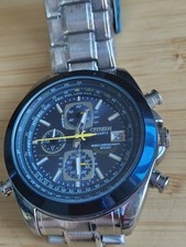 Citizen Blue Angels WR200 Quartz Chronograph World Time 200m 45mm Blue Dial