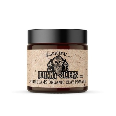 Johnny Slicks Formula 49 Organic Clay Pomade Firm Hold Matte Finish 2oz Original