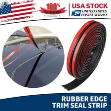 20ft Car Door Trim Edge Strip Lock Guard Moulding Rubber Seal Protector Replace