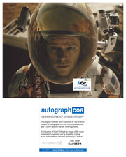 MATT DAMON AUTOGRAPH SIGNED 8x10 PHOTO THE MARTIAN ACOA