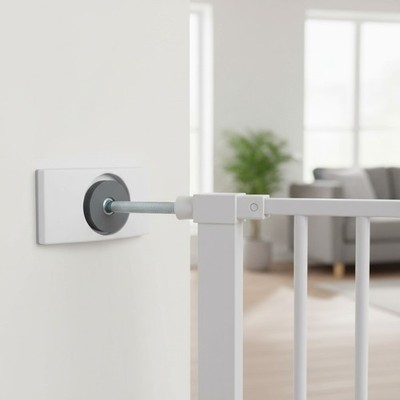 Innovative Baby Gate Wall Protector for Pressure Mounted Gates - 4 Pack, White
