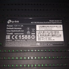 TP-Link Archer C7 AC1750 Dual Band Wireless Router With Original Box Insert