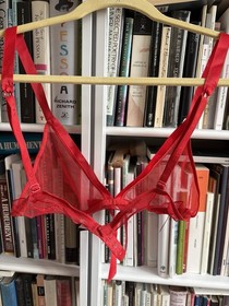 La Perla Malizia Triangle Bra 36B Red Wire Free