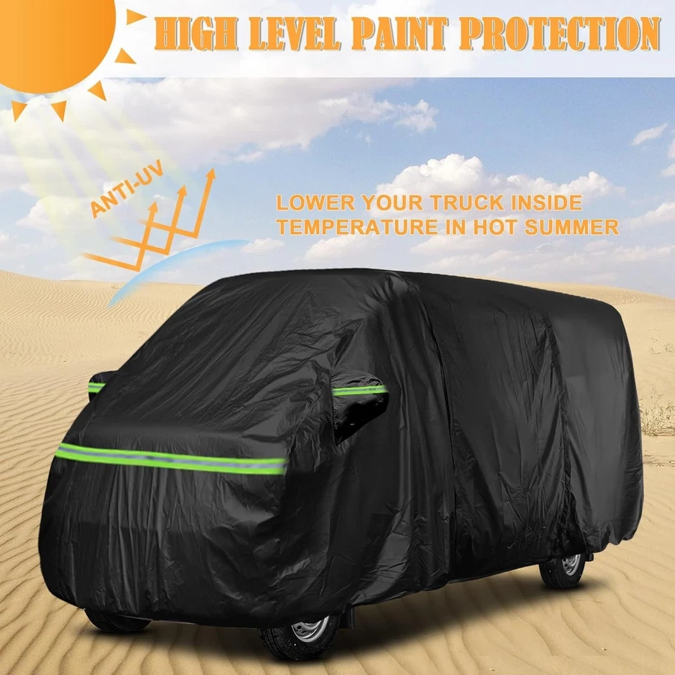 For Mercedes-Benz Sprinter 144 WB High Roof Van 2002-2023 Waterproof Car Cover Foto 3 de 4