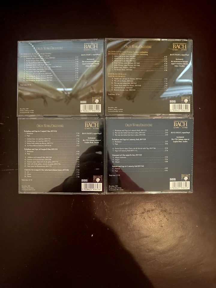 Bach Edition Organ Works Master Hans Fagius 17 CDs Brand New - Bild 3 von 4