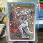 2024 Topps Holiday Mike Trout #H27 Los Angeles Angels Baseball Trading Card