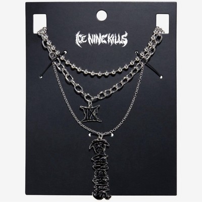 Ice Nine Kills Logo‎ Necklace Set Hot Topic Metal Music Trinity Of Terror 