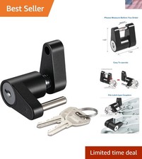 Compact High-strength Trailer Hitch Coupler Lock - 14 Inch Design For Security