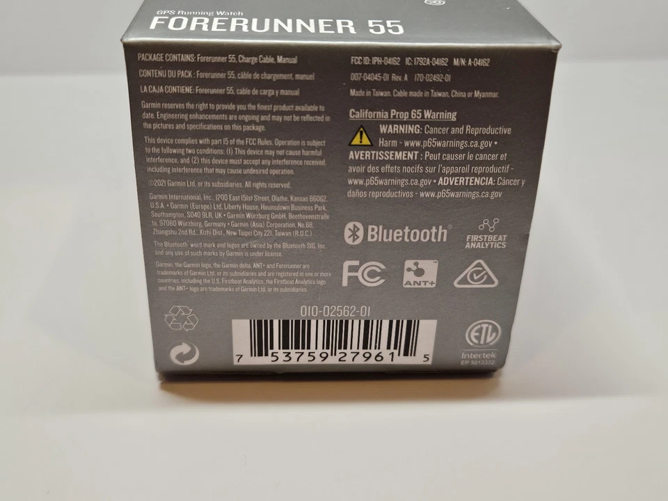 NEW Garmin Forerunner 55 GPS Running SmartWatch - White - 010-02562-01 - Image 3 of 4