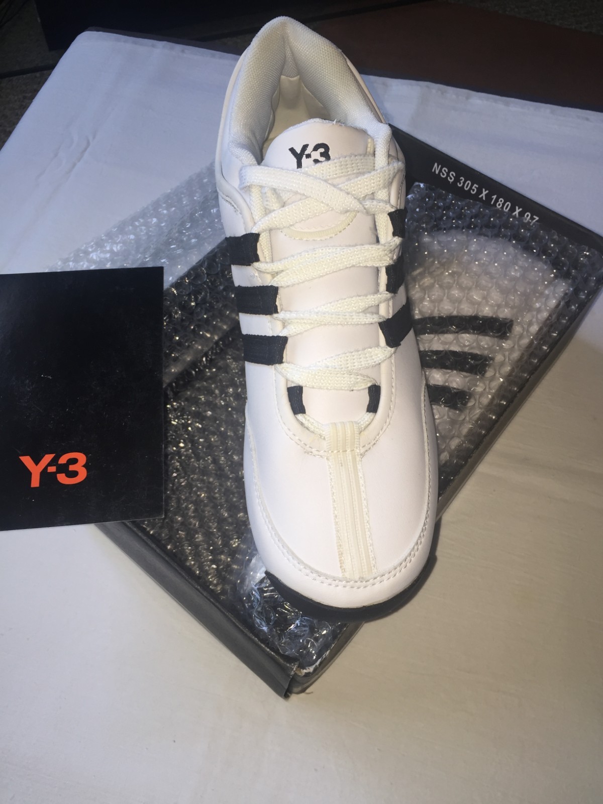 NIB ADIDAS "Y3" YOHJI YAMAMOTO BOXING SNEACKERS. SIZE 9.0 image 2
