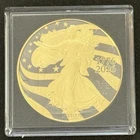 2026 1 Oz .999 American Silver Eagle Golden Ring 250th Anniversary Color Coin!!