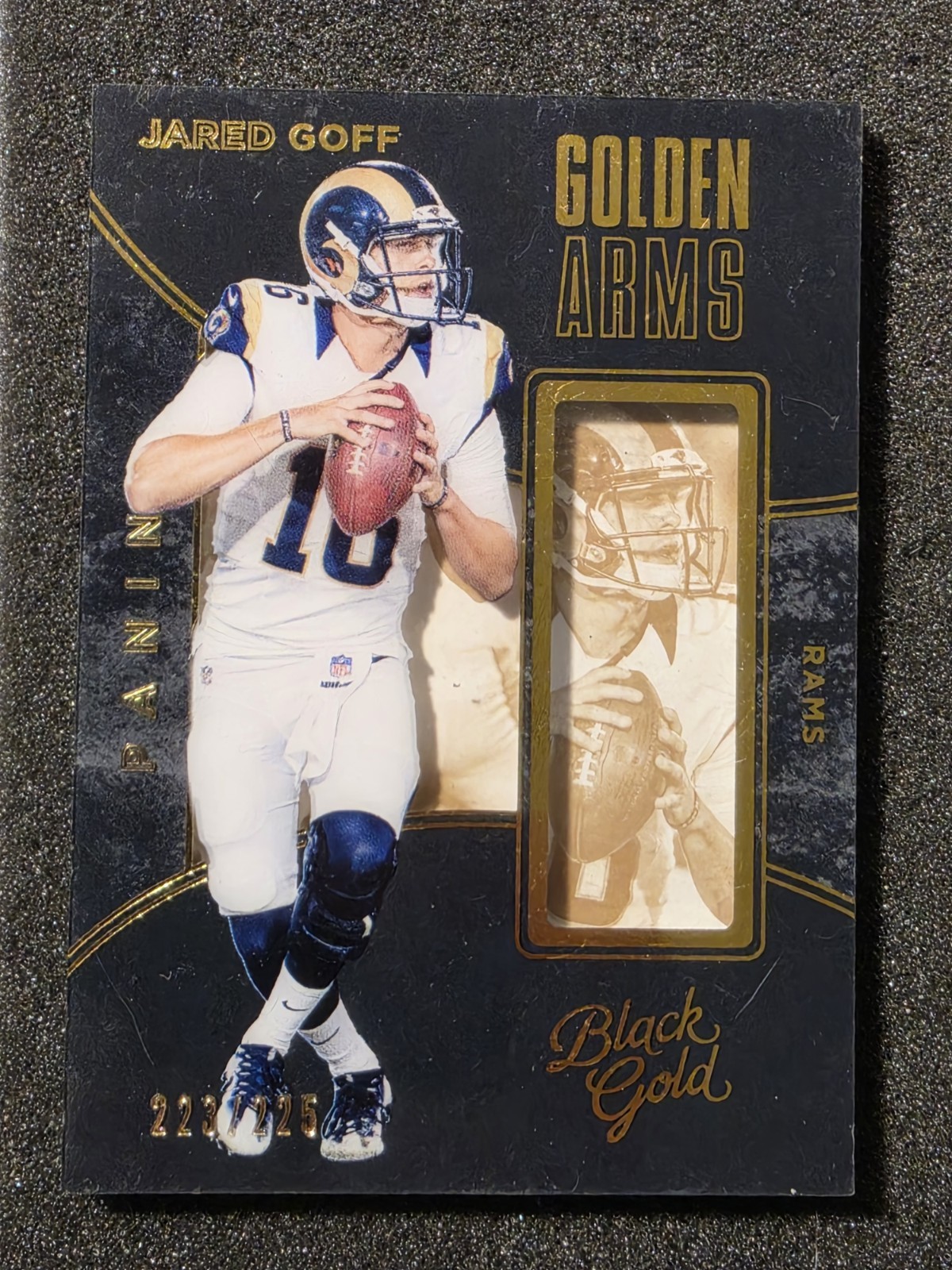 2016 Panini Black Gold Golden Arms #GA13 Jared Goff RC /225