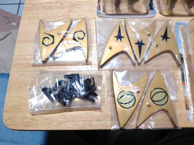 Classic Star Trek 1993 Bridge Figure Set Playmates Set of 7 With