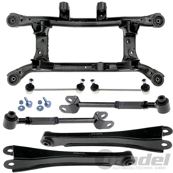 Querlenker+AchstrÄGer Hinterachse FüR Hyundai Tucson Jm 4X4 Kia Sportage Ii Je-image