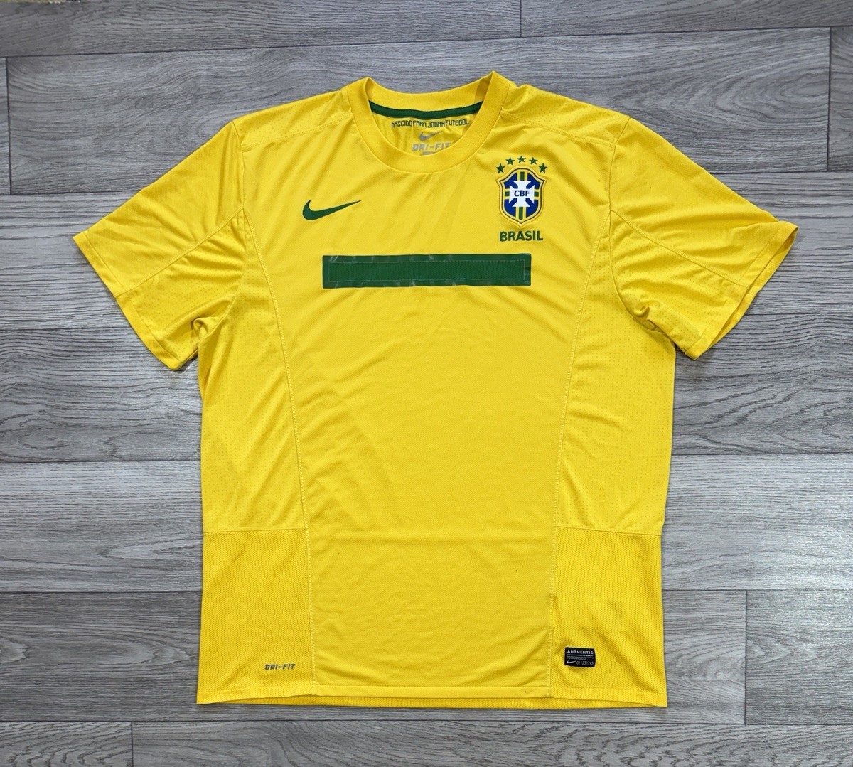 BRAZIL 2011 2012 HOME FOOTBALL SHIRT SOCCER JERSEY NIKE Size XL