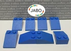 (P1/2) LEGO 8x 3298 Roof Brick Slope 33° 3x2 Blue