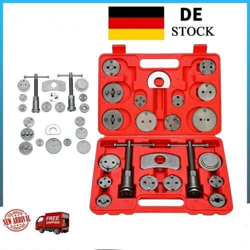 22 TEILE KFZ WERKZEUG BREMSBELAG WECHSEL AUTO BREMSKOLBENRÜCKSTELLER SATZ - Picture 1 of 10