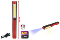 KS Tools COB LED Inspektionslampe 190 Lumen Mit Uv-Spot Arbeitslampe Handlampe