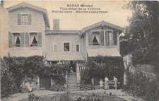 CPA 26 MORAS VILLA HOTEL DE LA VALLOIRE STATION GARE MANTHE LAPEYROUSE