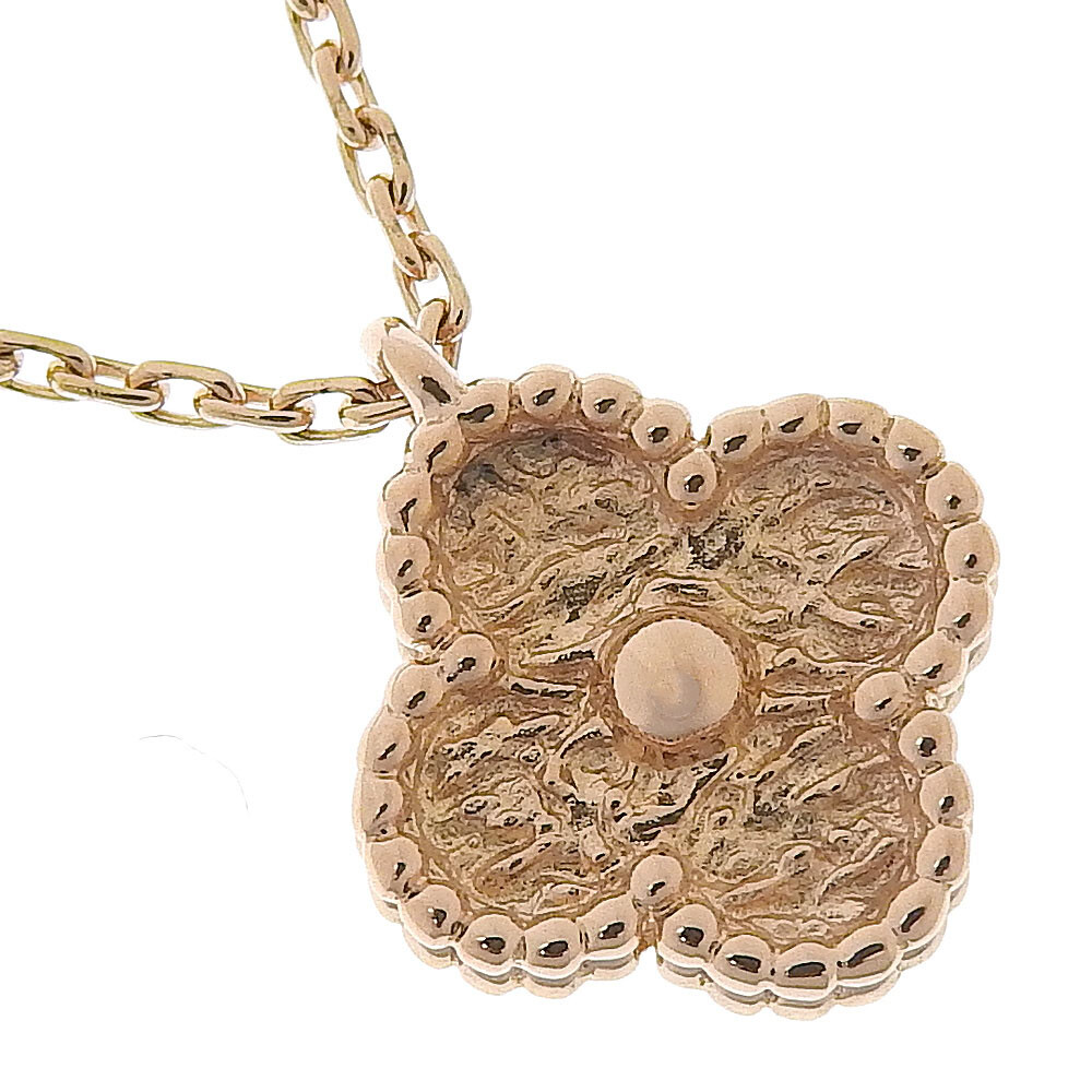 Van Cleef & Arpels Sweet Alhambra Necklace K18 Pink Gold 3.0g 