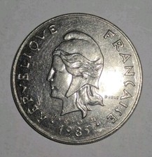 Coin, French Polynesia, 50 Francs, 1985, Paris, AU, Nickel, KM