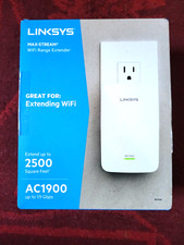LINKSYS AC 1900 Max Stream WiFi Range Extender Up to 2500 Square Feet