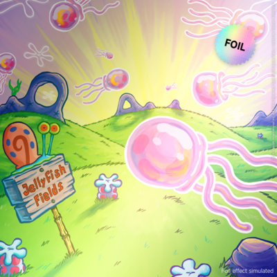 MTG Secret Lair x SpongeBob SquarePants: Lands Under the Sea Foil