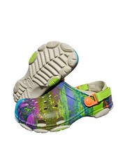 New Green Crocs Sandals Classic All Terrain Fur Out Clog Unisex Men's 8 Wmn's 10