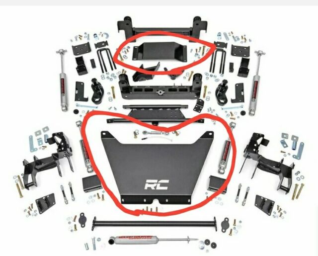 Rough Country Front Skid Plate & Lower Skid Plate for 6" lifted S10