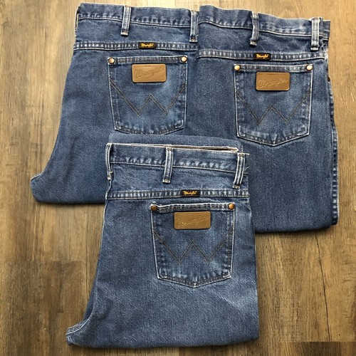 Lot Of (3) VTG Wrangler 936 Slim Fit Blue Jeans Mens 36x32 Cowboy Cut Western
