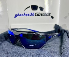 New Nike Aero Drift M Sunglasses - Grey/Blue Max Optics - DQ0997 021