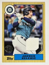 2022 Topps #87BR-JK Jarred Kelenic 1987 Topps Baseball 35th Anniversary Relics