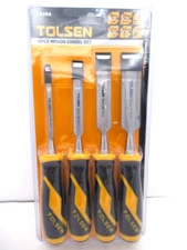 Tolsen Industrial 4 Piece Wood Chisel Set