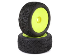 AKA AKA14130XRY EVO Scribble 1/8 Truggy Pre-Mounted Tires 2  Yellow  Soft - L