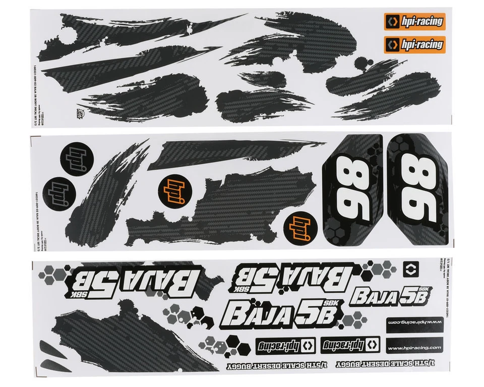 HPI Baja 5B Flux Clear Body [HPI160332] - Image 4 of 4