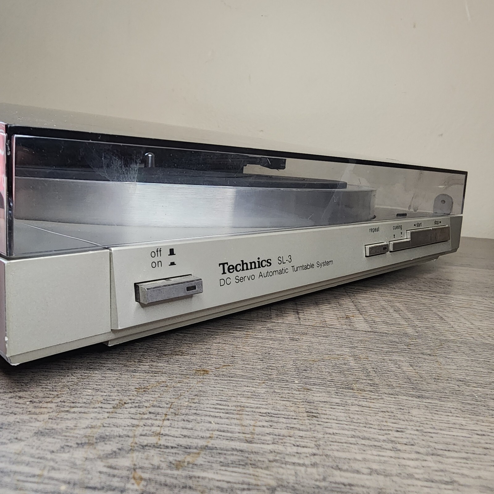 Vintage Technics SL3 Turntable Record Player Linear Tracking Belt