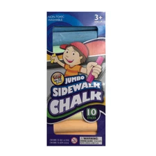 Fun Time with Me & You Jumbo Sidewalk Chalk 10 Sticks