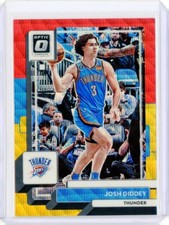 2022-23 Panini Optic Asia JOSH GIDDEY Thunder Red GOLD Wave Prizm 66/99