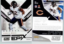 Khalil Mack 2019 Score Epix Season ES-2 Bears