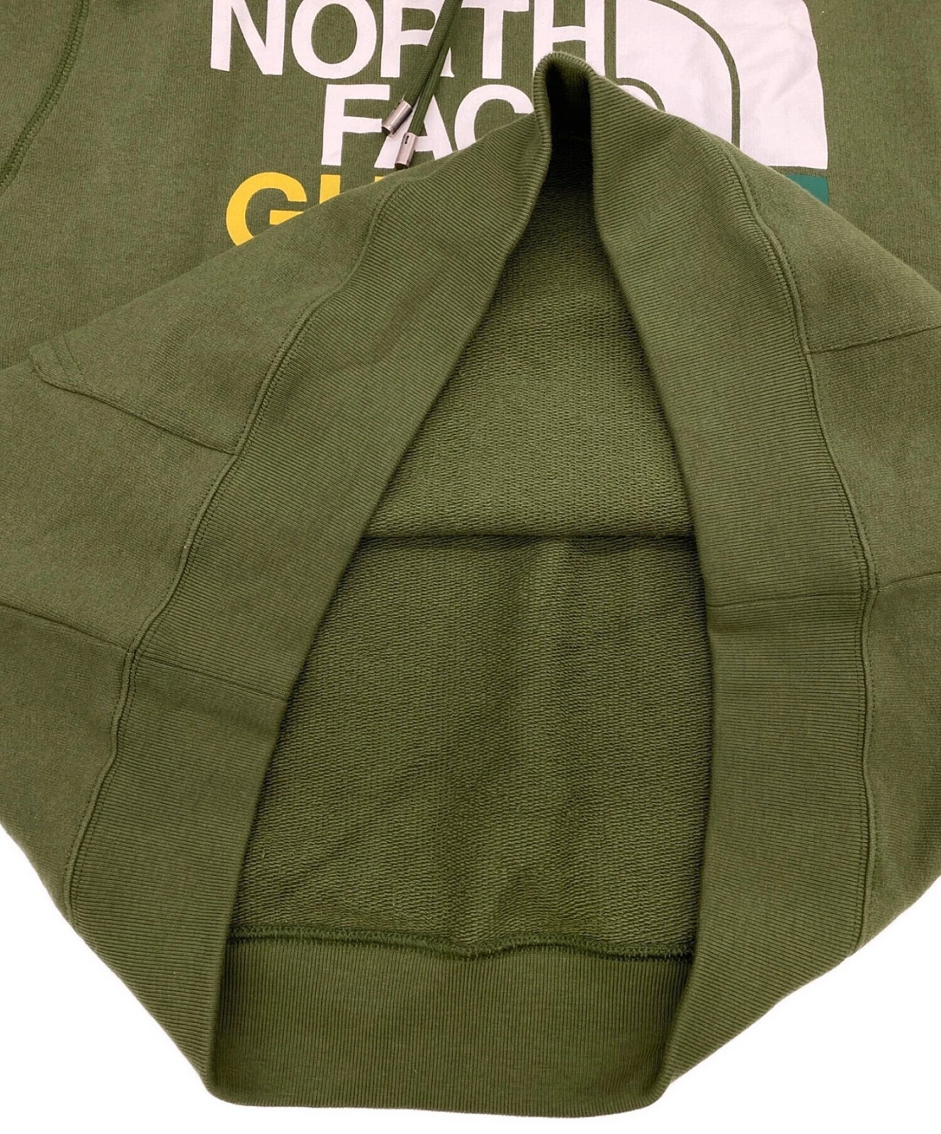 THE NORTH FACE x GUCCI uomo senza maniche con cappuccio verde MN5 663243 Collab Limited
