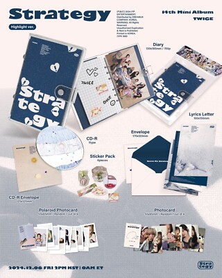 TWICE strategy Highlight等 トレカ ミナセット TWICE - STRATEGY [Highlight ver.] Album+Extra Photocards Set | eBay