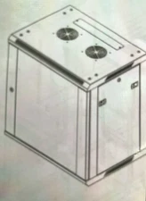 NavePoint  15U Wall Mount Network Sever Cabinet Race W/Glass Door Lock