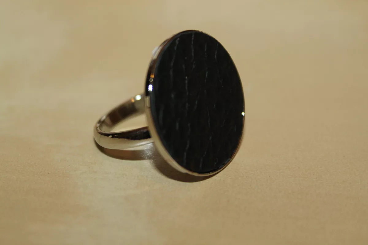 Bague outlet rond noir