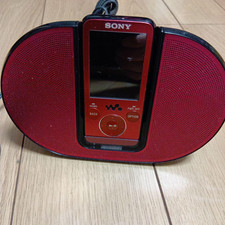 Sony Walkman NW-S738F 8GB MP3 Digital Audio Player Red w/ Speaker Tested Japan