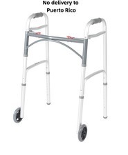 Drive Medical PreserveTech Deluxe Two Button Folding Walker